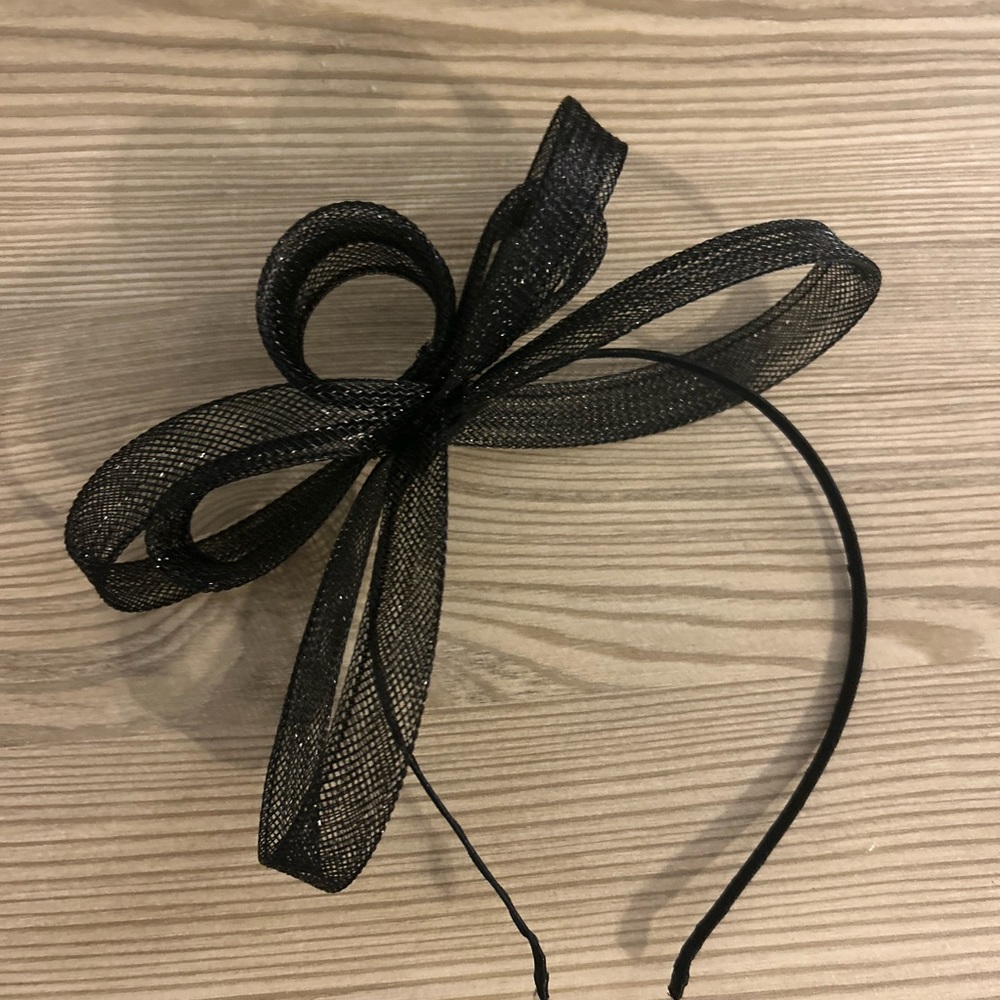 ASOS black fascinator headband